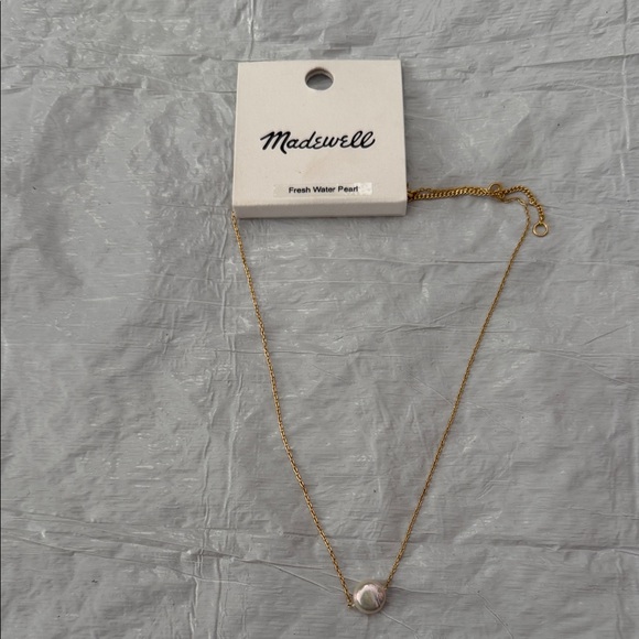 Madewell Jewelry - Madewell Elegant Gold Necklace with Pearl Accent